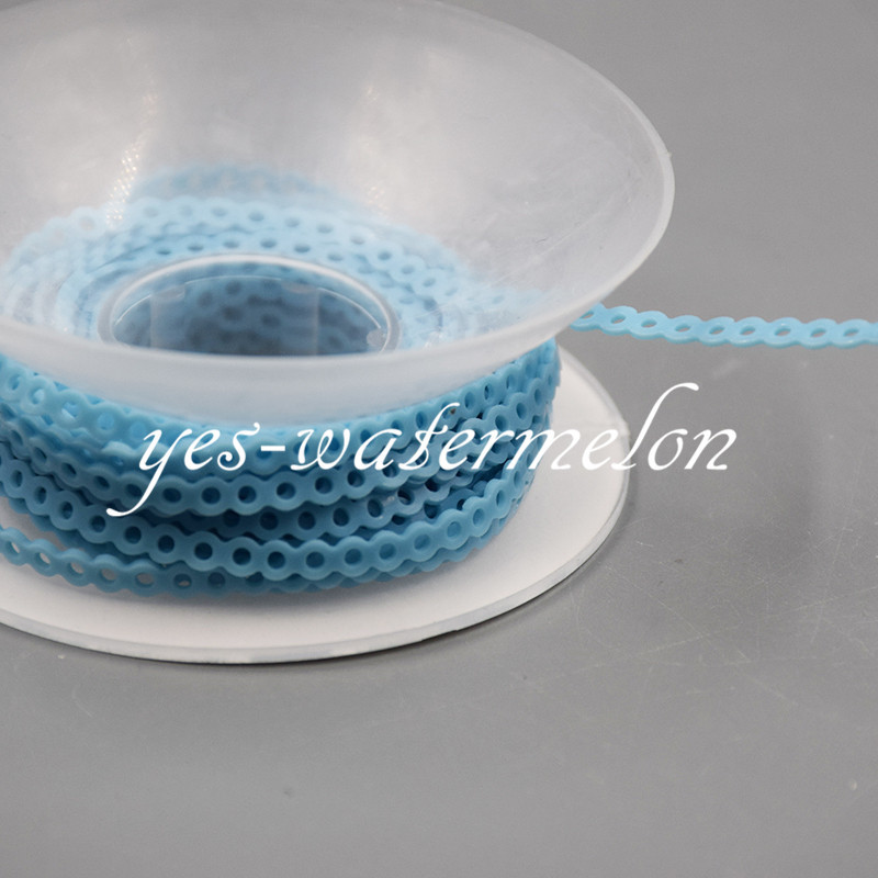Dental Orthodontic Elastic Ultra Power Chain Rubber Band Long/Short/Continuous