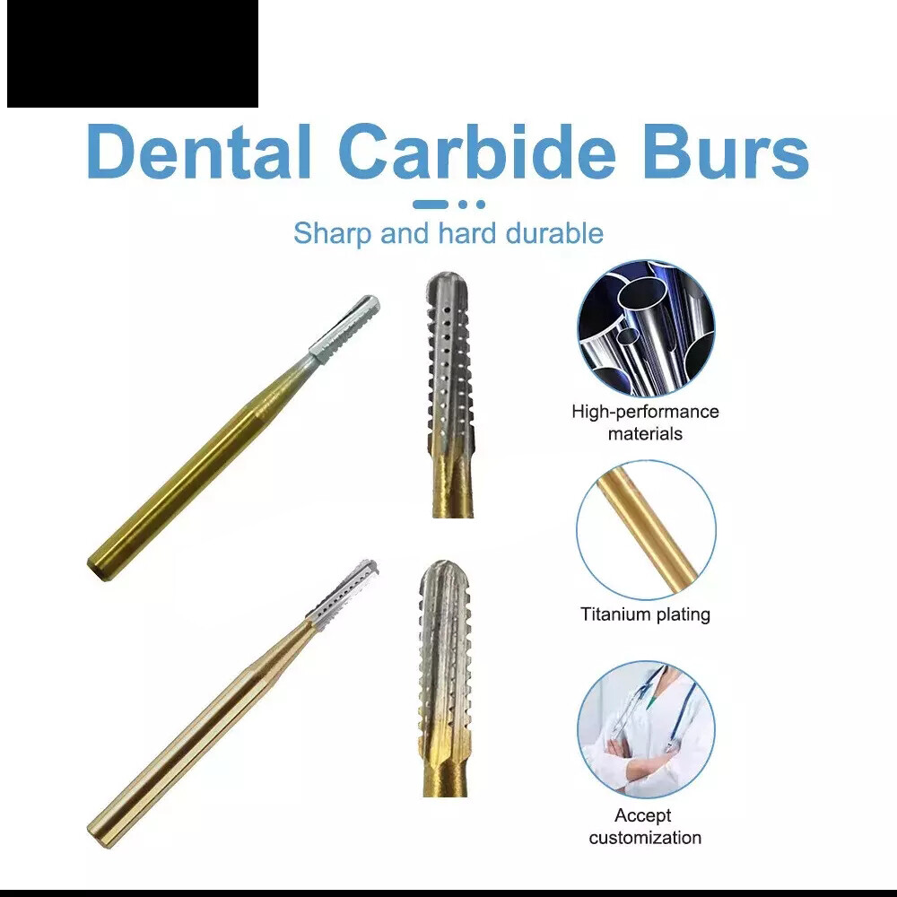 FG-1957/FG-1958 High Speed Dental Tungsten Steel Carbide Crown Metal Cutting Bur