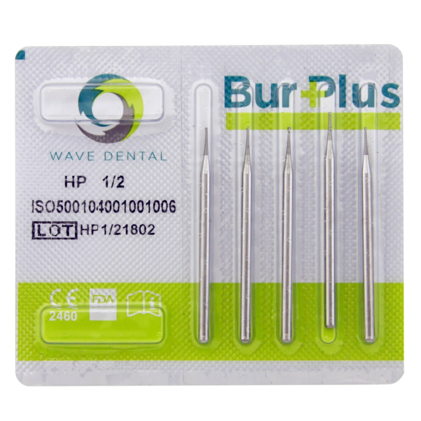 Wave Dental Round Carbide Bur Straight Handpiece Burs 44.5mm HP #1/4 1/2 2 4 6 8
