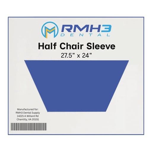 RMH3 Dental Disposable Half Chair Sleeves, 27.5″ x 24″, Clear Plastic Protectors