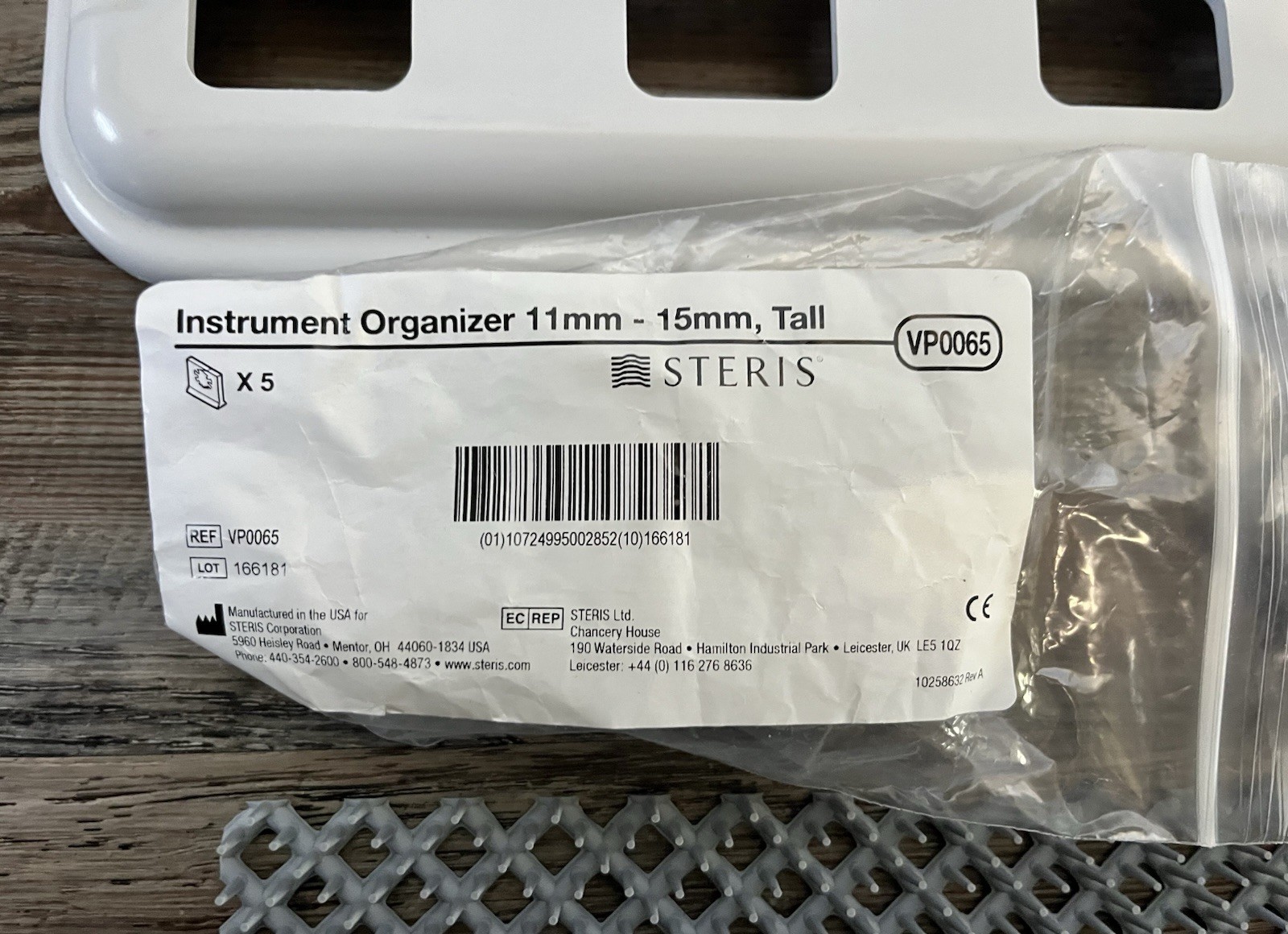 Steris Prolite Sterilization Long Tray With 3 types Of Attachments