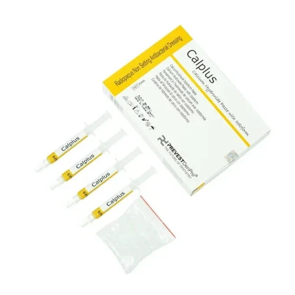 PREVEST DENPRO CALPLUS CALCIUM HYDROXIDE PASTE WITH IODOFORM 4x2gm FREE SHIPPING