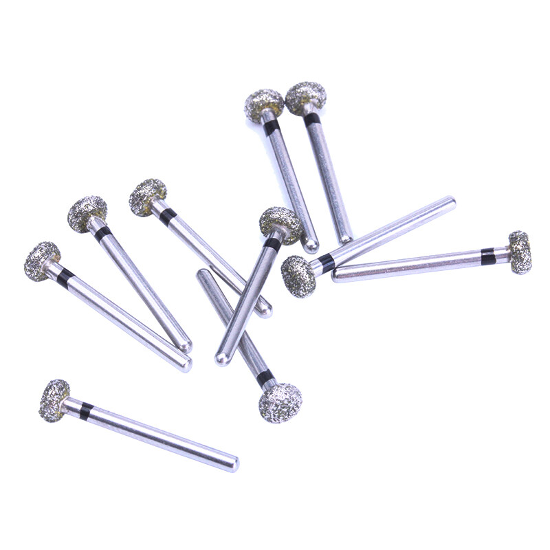 10pcs FG Dental Diamond Burs WR-13S High Speed For Lingual Fossa Polishing Molar