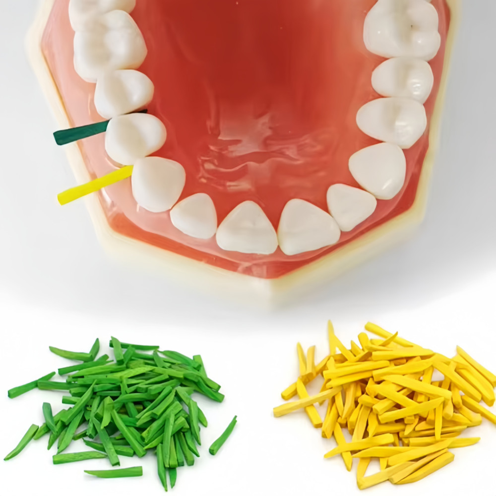 Dental Disposable Wooden Wedges Interdental Composite Wedge Tooth Gap Colorful