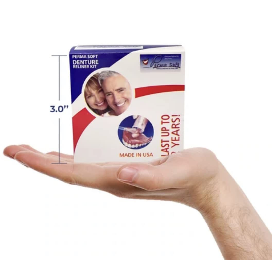 Perma Soft Denture Reline Kit- 2 Boxes (relines 4 2 Count (Pack of 1), White