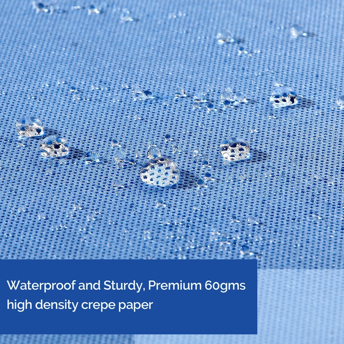 50pcs Sterilization Wrap Sheet Autoclave SMMS Non-Woven Wrap Sheets Crepe Paper