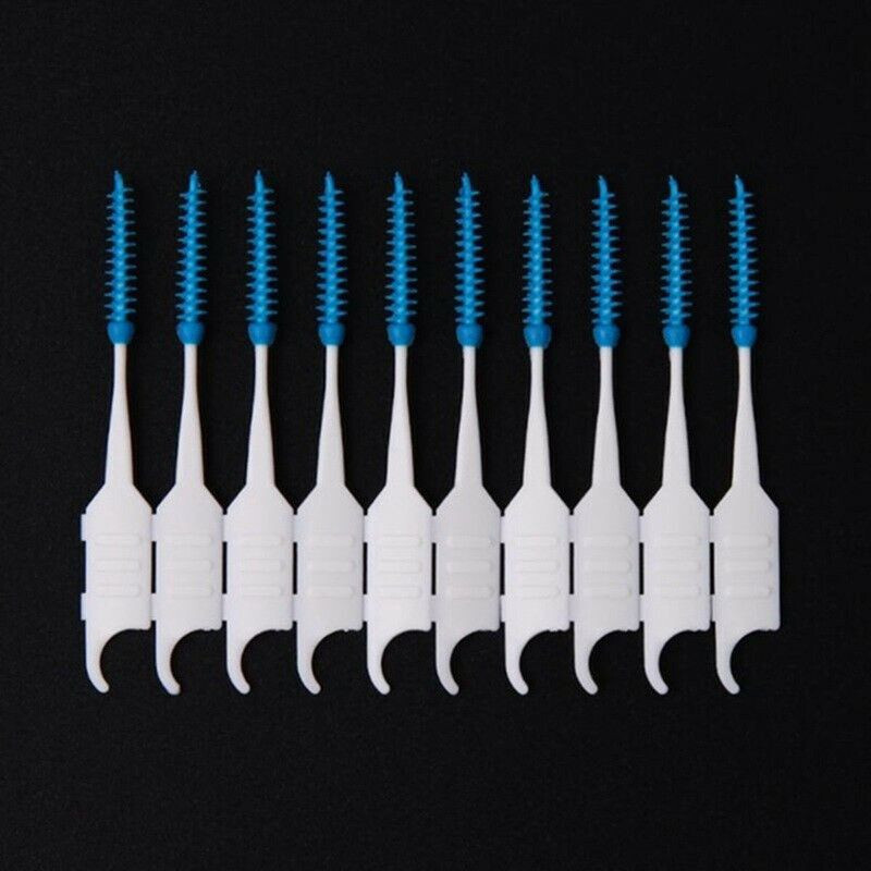 Dental Oral Interdental Teeth Soft Care Tool Cleaning Rubber Floss Gum Brush Kit