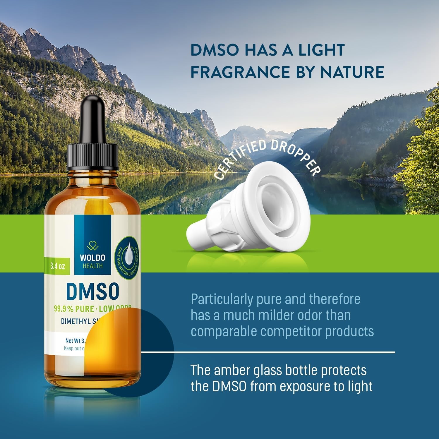 DMSO (Dimethyl Sulfoxide) 99.9% Pharmaceutical Grade 3.38Oz – Glass Bottle wi…