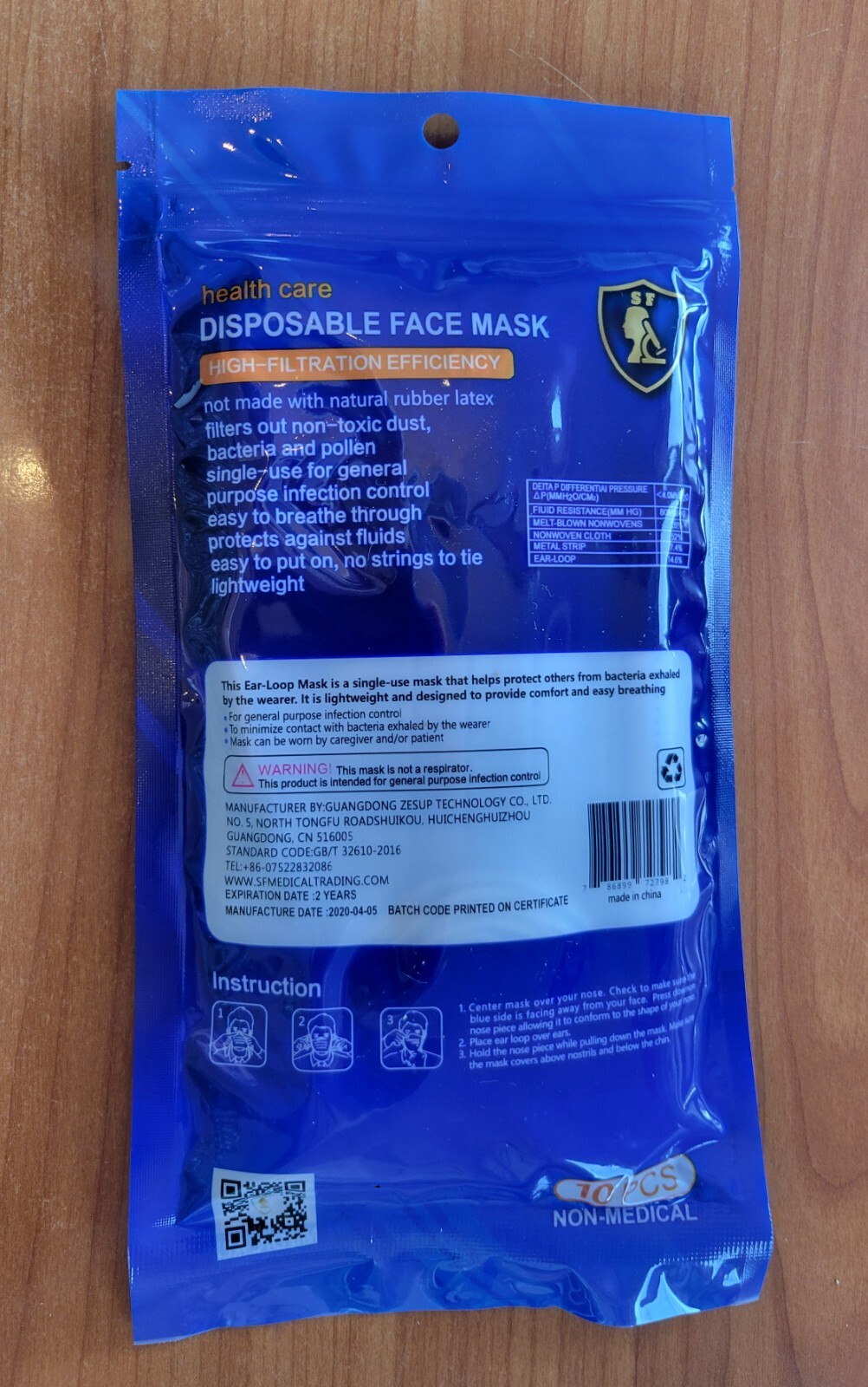 30Pcs White 3-Ply Face Mask Disposable Non-Medical Surgical Cover