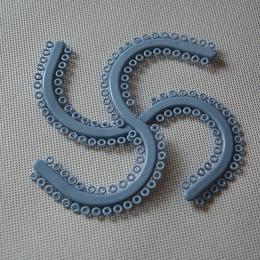 700 Pcs Dental Orthodontic Separtors Separate Tie Blue Molded Spacers S type