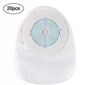 20PCS Disposable Drainable Pouches for Ostomy Bag Closed 20 Count (Pack of 1)