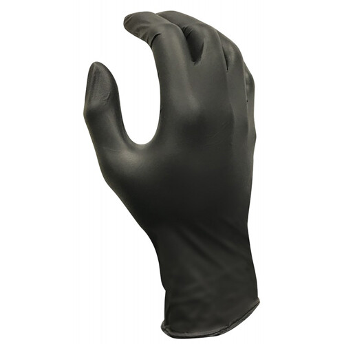 Powder-Free Nitrile Gloves, Non-Sterile, Medium, Black, 100/Bx