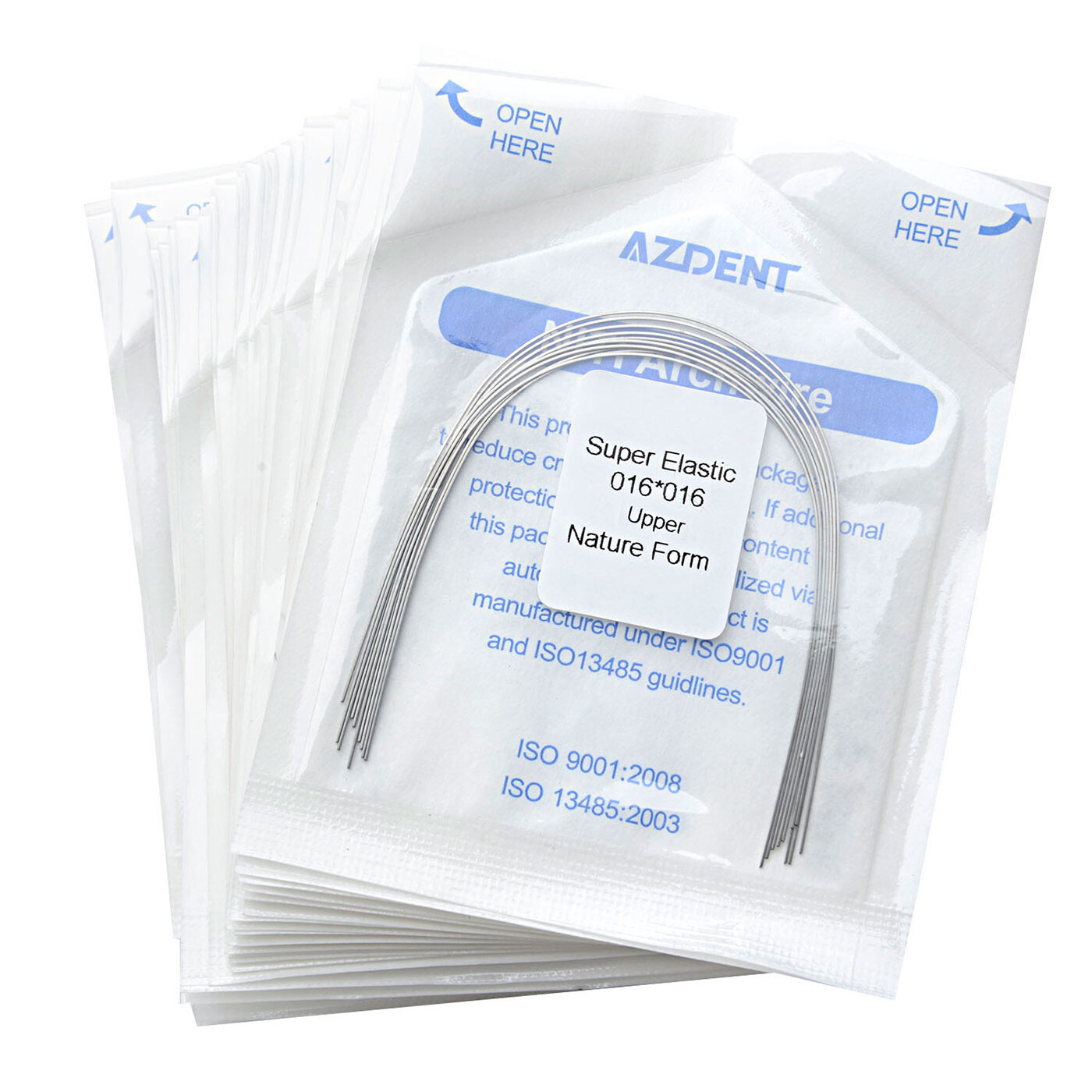 10x AZDENT Dental Orthodontic Super Elastic Niti Rectangular Arch Wires ALL SIZE