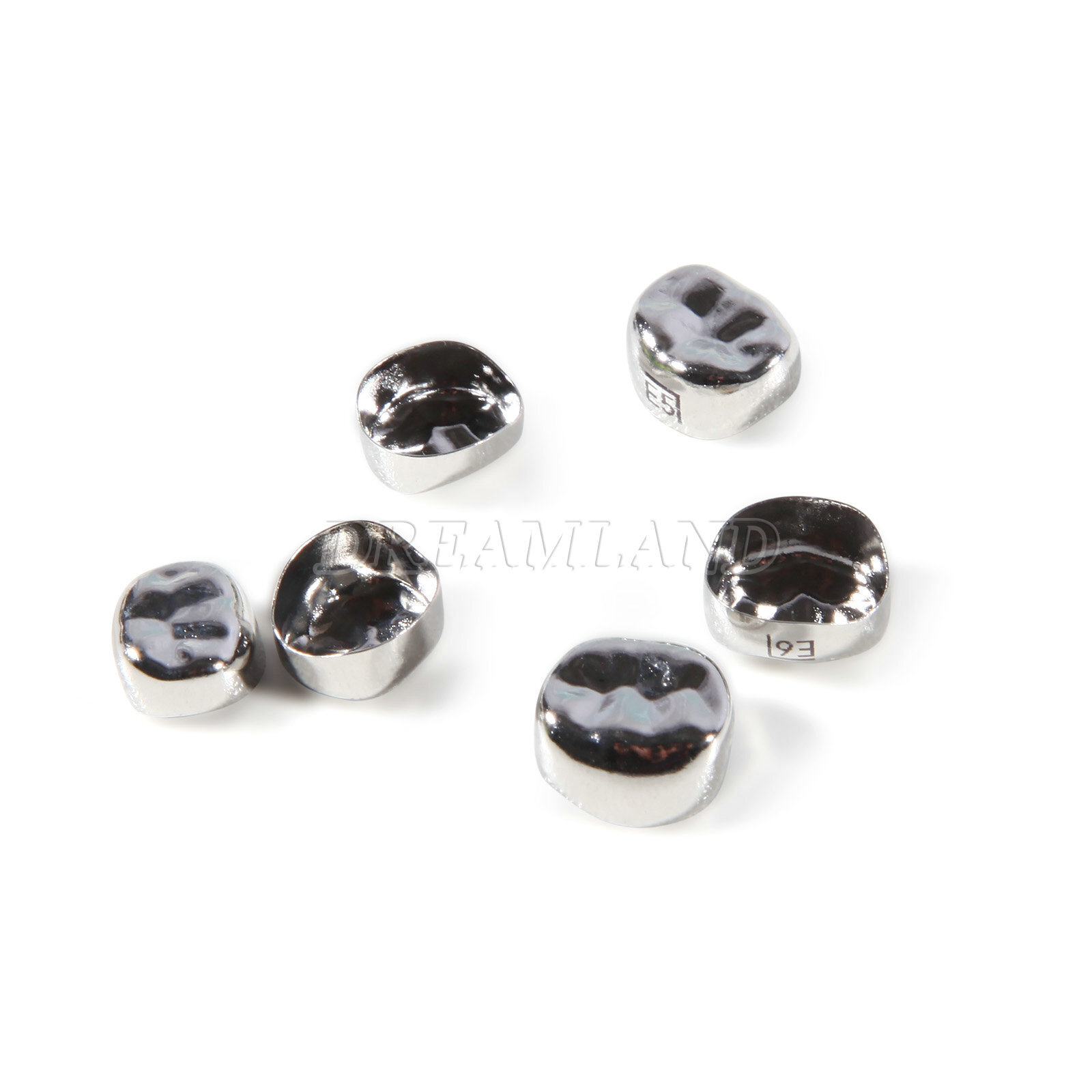 48pcs Dental Kids Adult Crown Stainless Steel Primary Molar Crowns Pediatric
