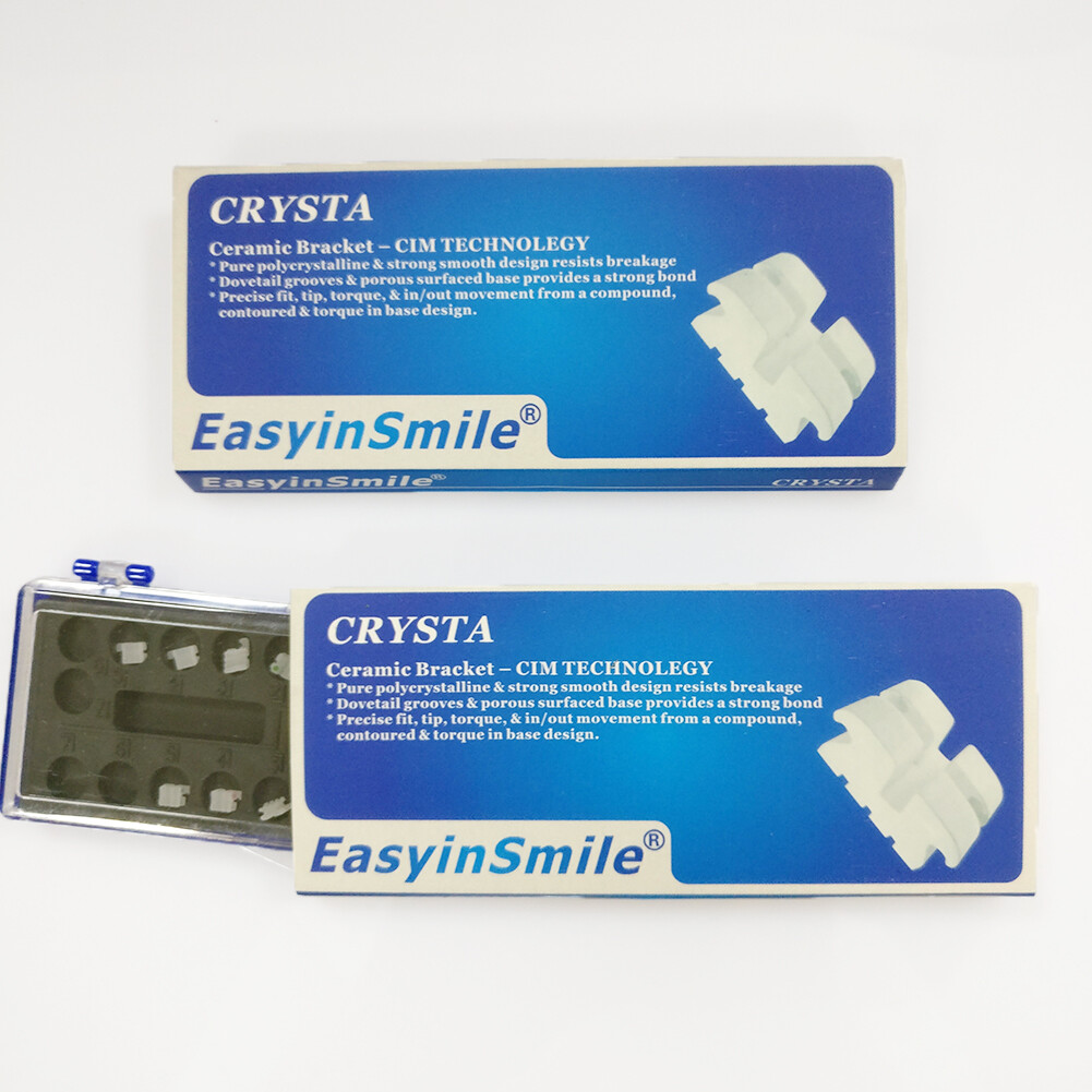 10packs Dental Orthodontic Ceramic Brackets Braces MBT/ ROTH 345 hook 022