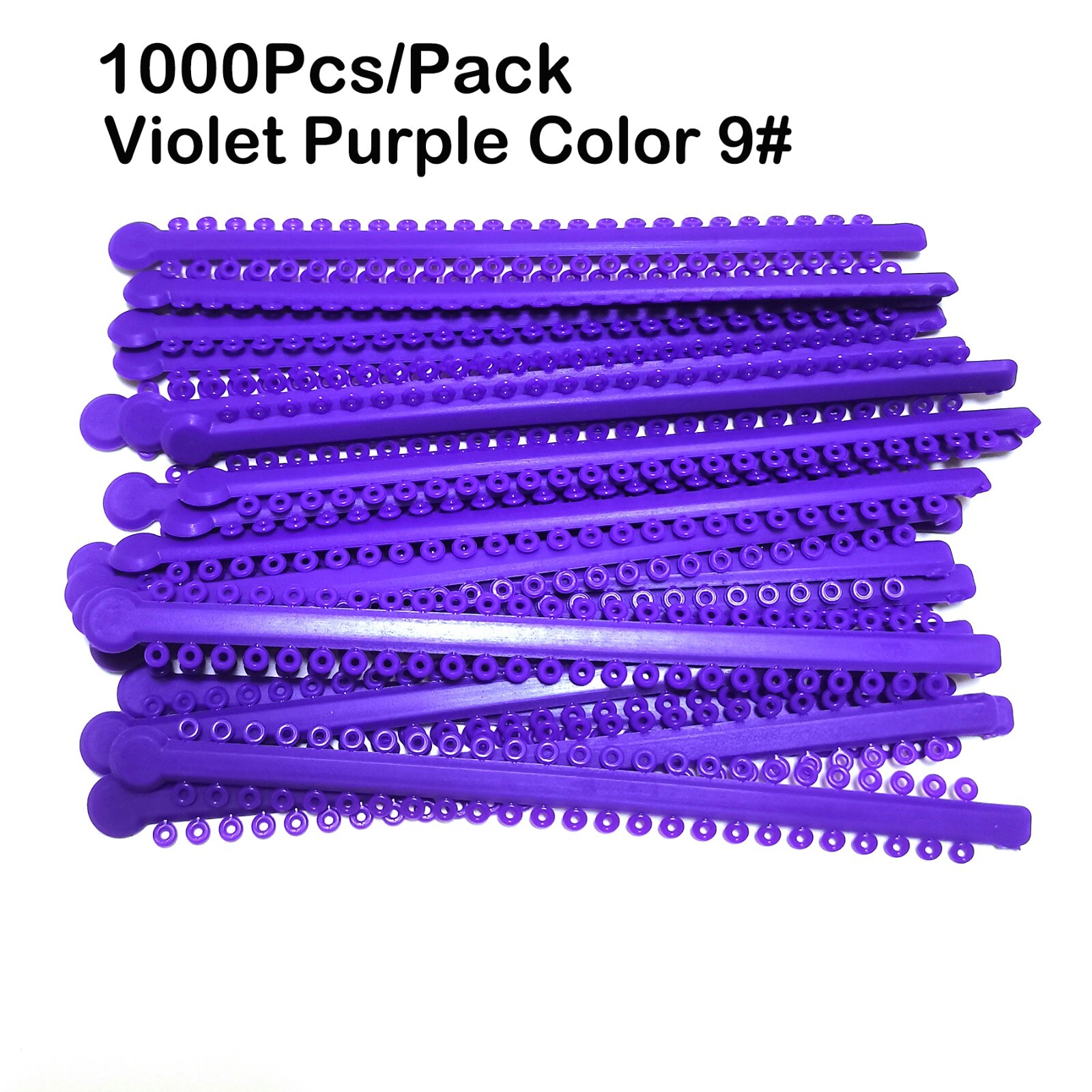 1000Pcs/Pack Long Type Dental Orthodontic Ligature Ties Elastic Rubber Bands