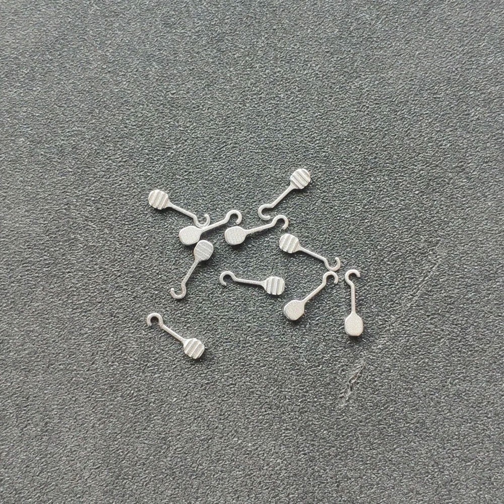 10Pcs/pack Dental Orthodontic Bondable Sliding Crimpable Hook Long Curved