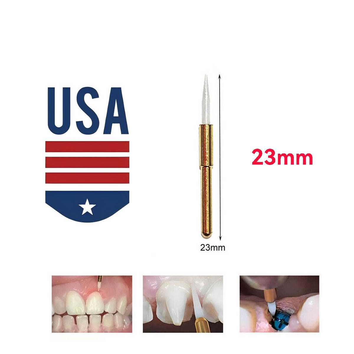 1PC Dental Surgical Soft Tissue Trimmer Bur Gingival Gingivectomy 23mm