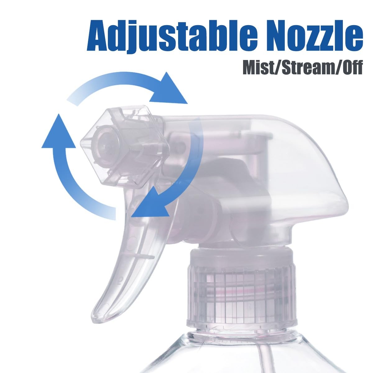 Spray Bottles 16.9oz/2Pack – Premium Adjustable 16oz/2Pack, Clear