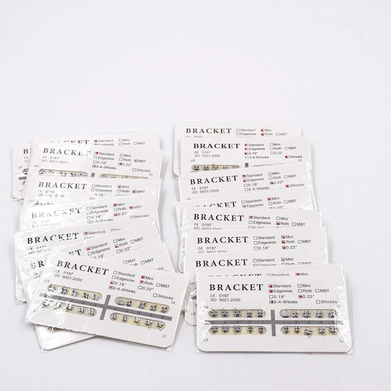Dental Orthodontic Metal Bracket Braces Edgewise Roth/Mini/Standard 018/022 Slot