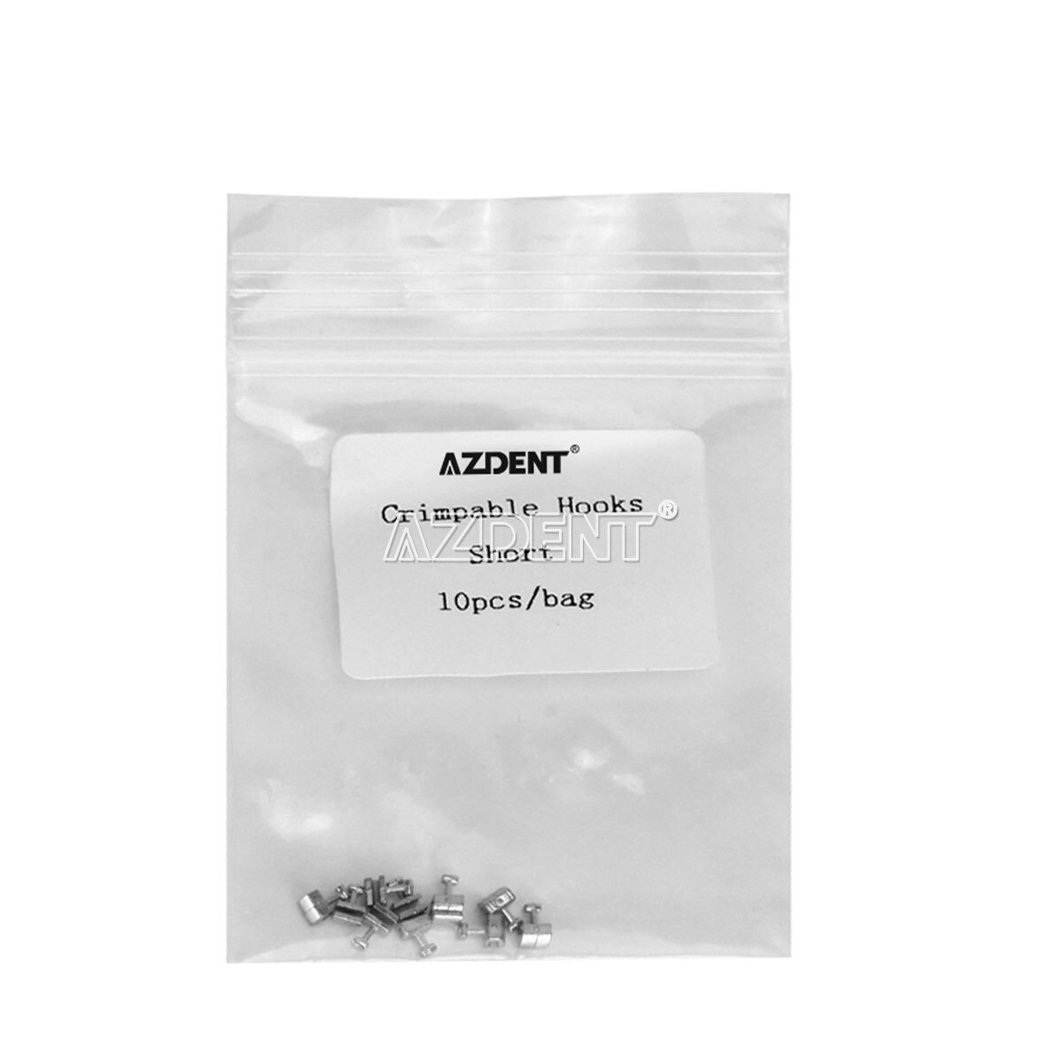 AZDENT Dental Orthodontic Crimpable Hook Sliding Cross Tube Stops Type 10Pc/Set