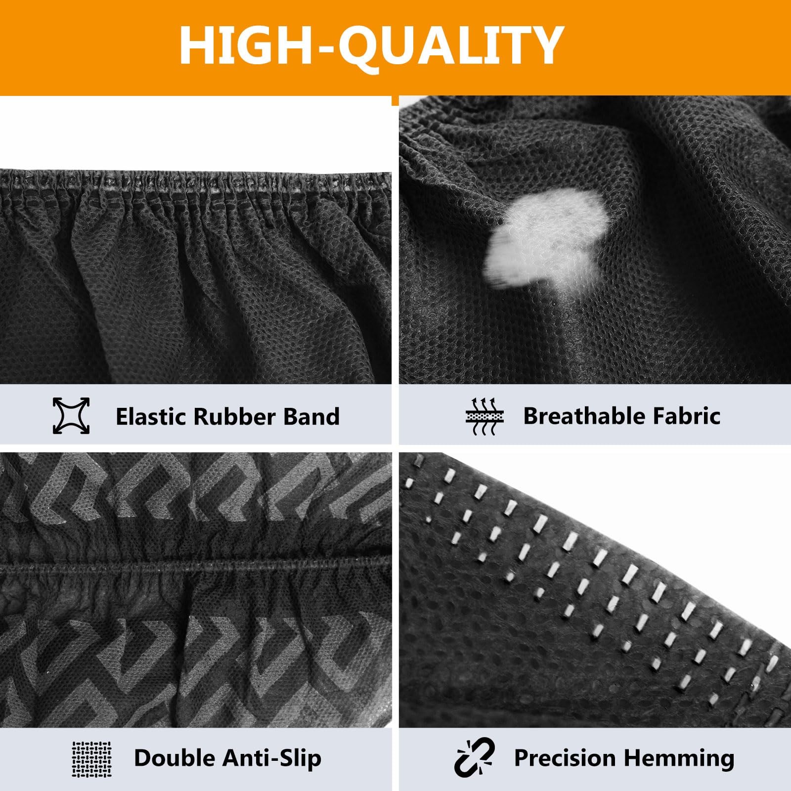 200 Pack Disposable Shoe Covers Non Slip Non Woven Fabric Breathable Dust Proof