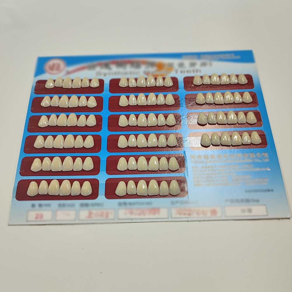 96pcs 23# A2 Dental Tooth Veneer Anterior Resin Thin Teeth Veneers Porcelain
