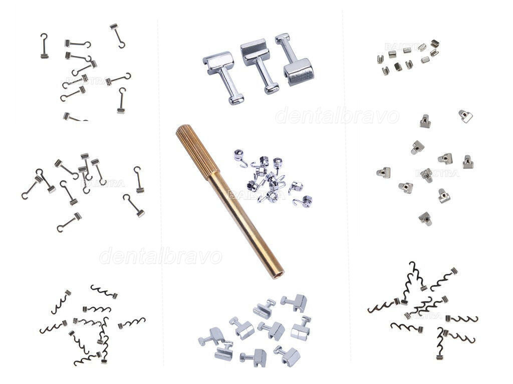 Dental Orthodontic Crimpable Hooks Stops/Long/Short/Sliding/Cross Tube 10 Types