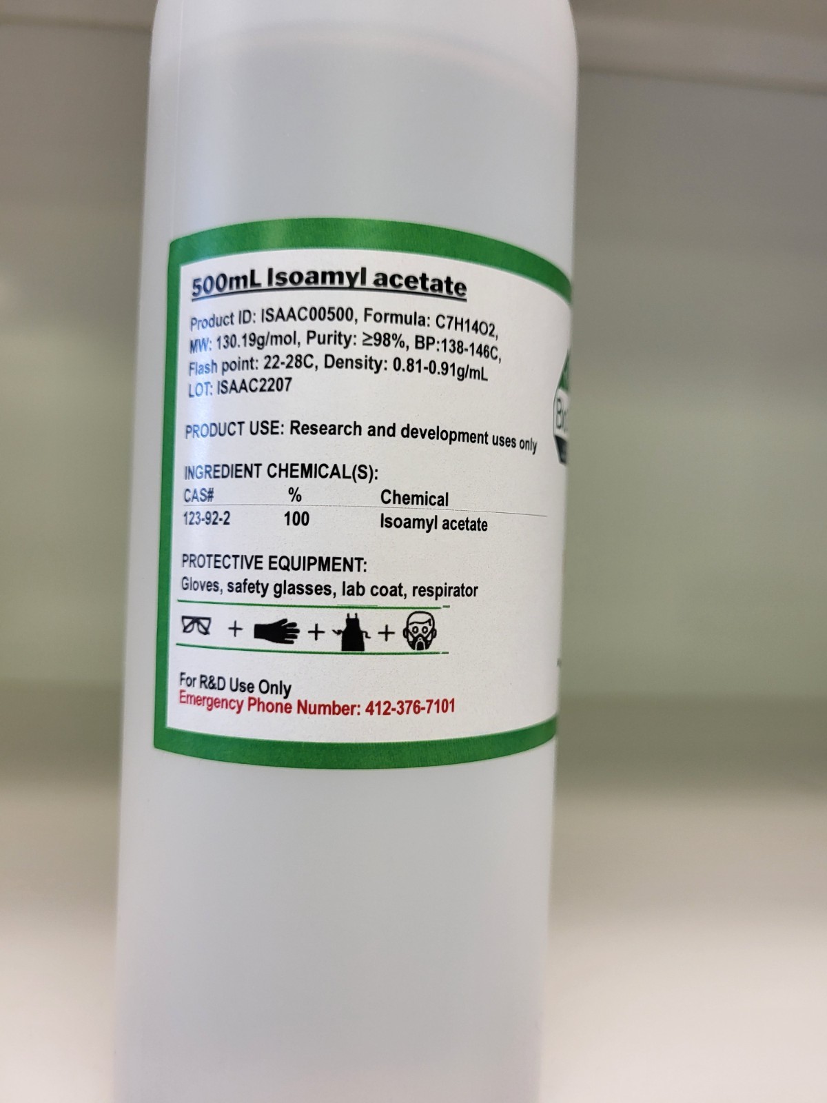 Isoamyl acetate (banana oil)