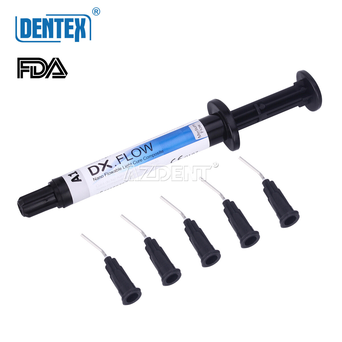 DENTEX Dental Flowable Light Cure Composite Resin Medium Flow A1/A2/A3 Shade
