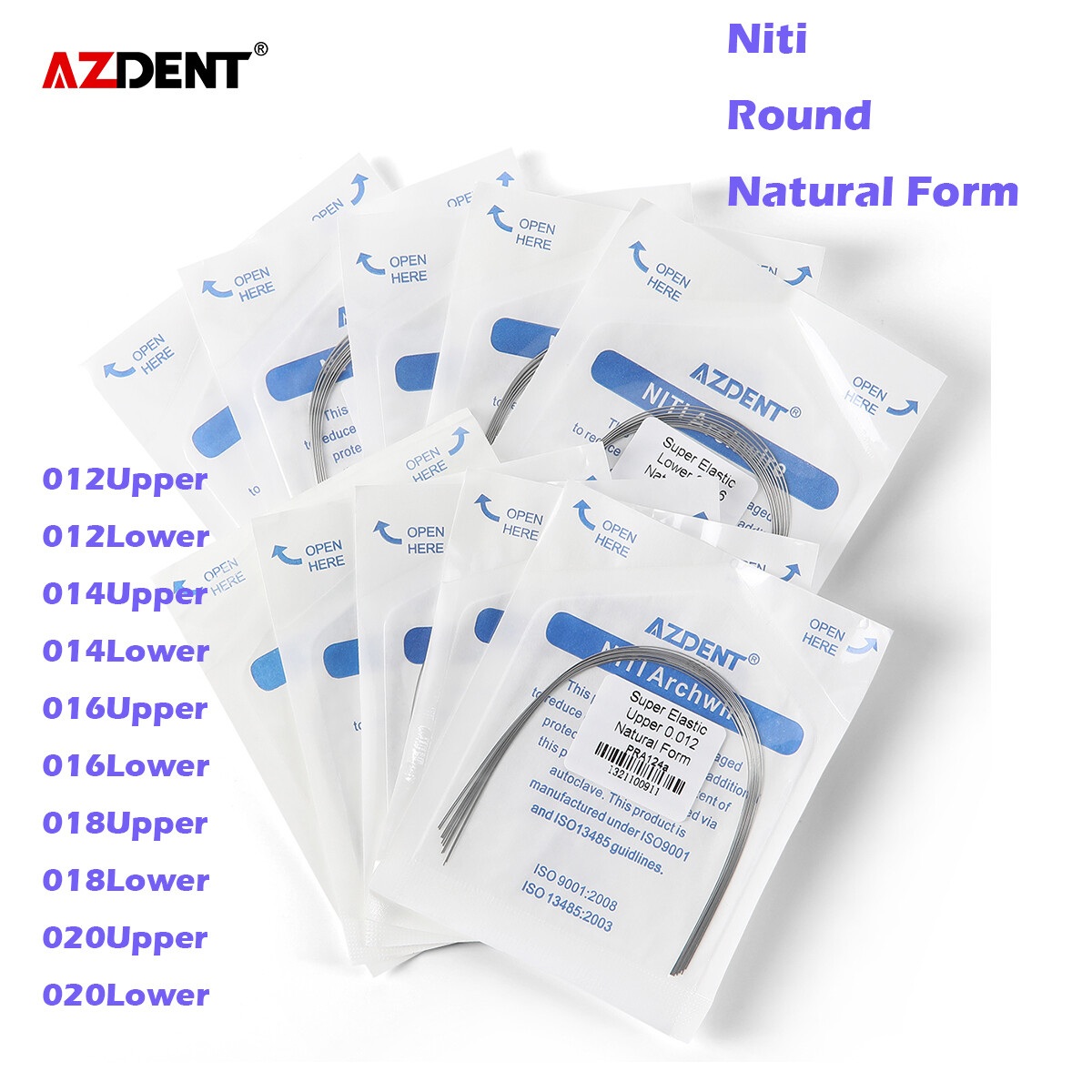 $0.99AZDENT Dental Orthodontic Super Elastic Niti Arch Wires Round Natural Form