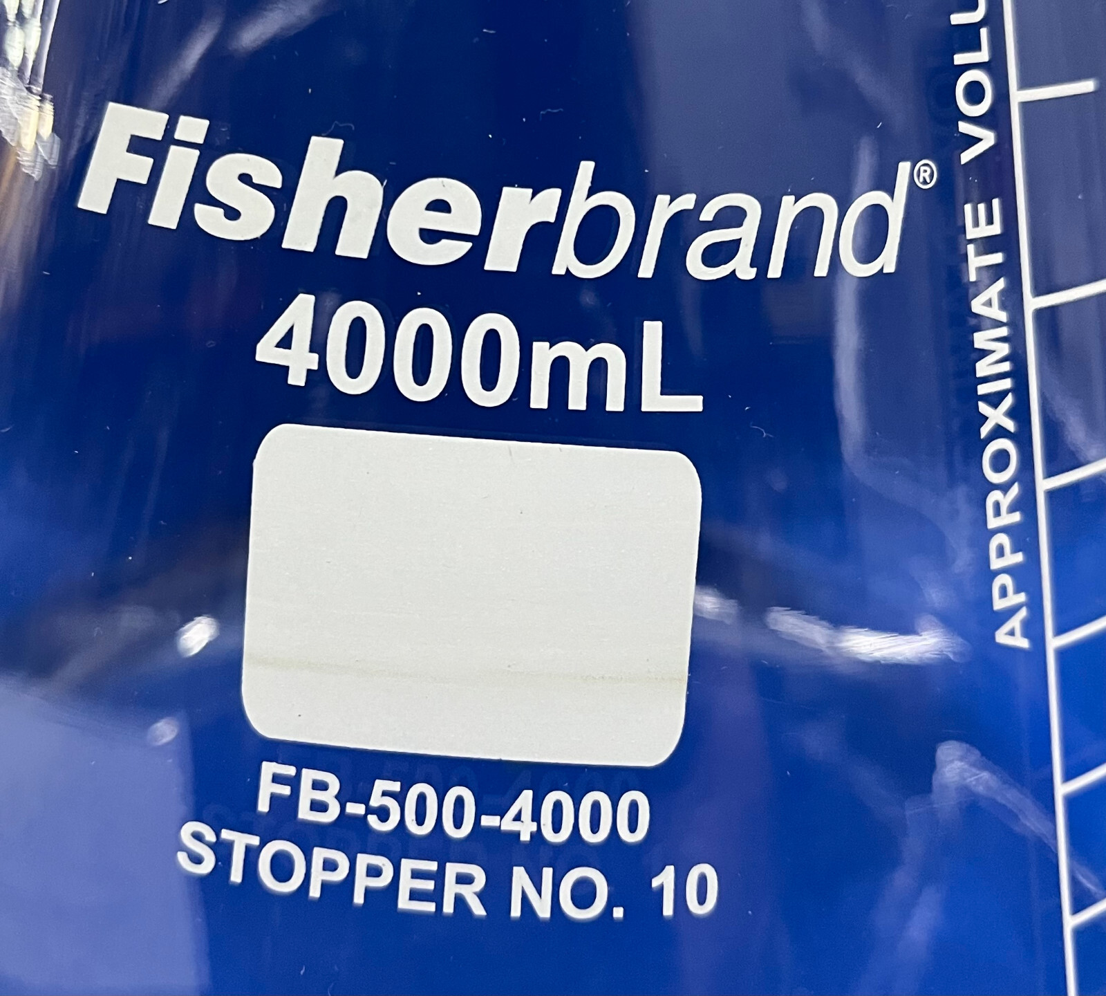 FISHERBRAND FB-500-4000 ERLENMEYER FLASK 4000mL NARROW – QTY 2