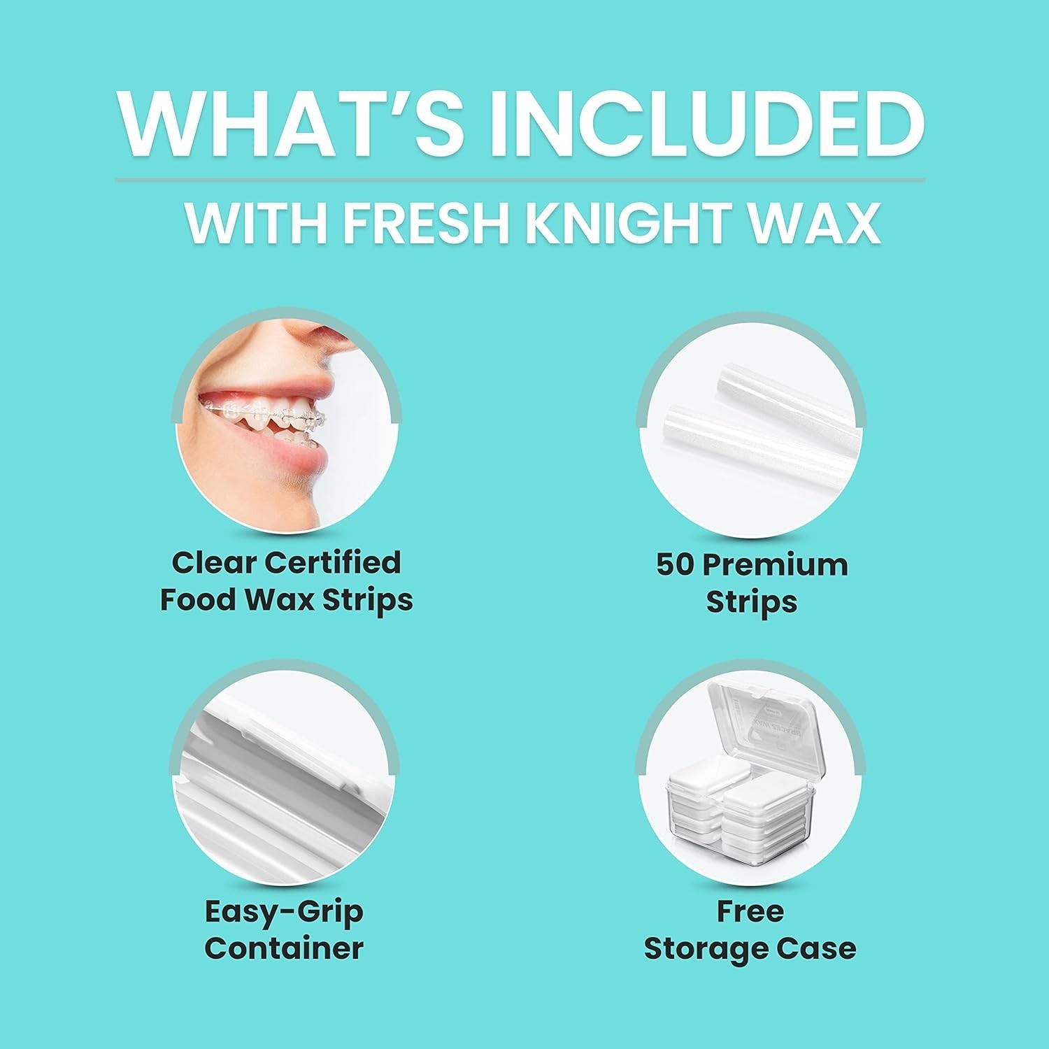 Braces Wax White 10 Pack. Dental Wax for Braces & Aligners, Unscented & Flavo…
