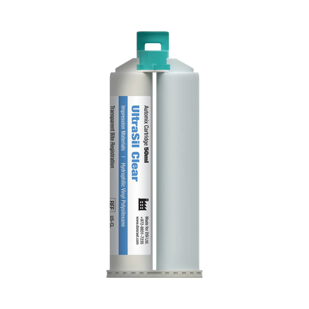 2/pk DSI Ultrasil Clear Bite Registration Material Transparent 50ml X2 US-CL
