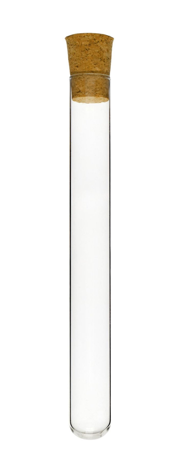 Eisco 25ml Test Tubes with Cork Stoppers, 18x150mm – Borosilicate Glass – 12PK