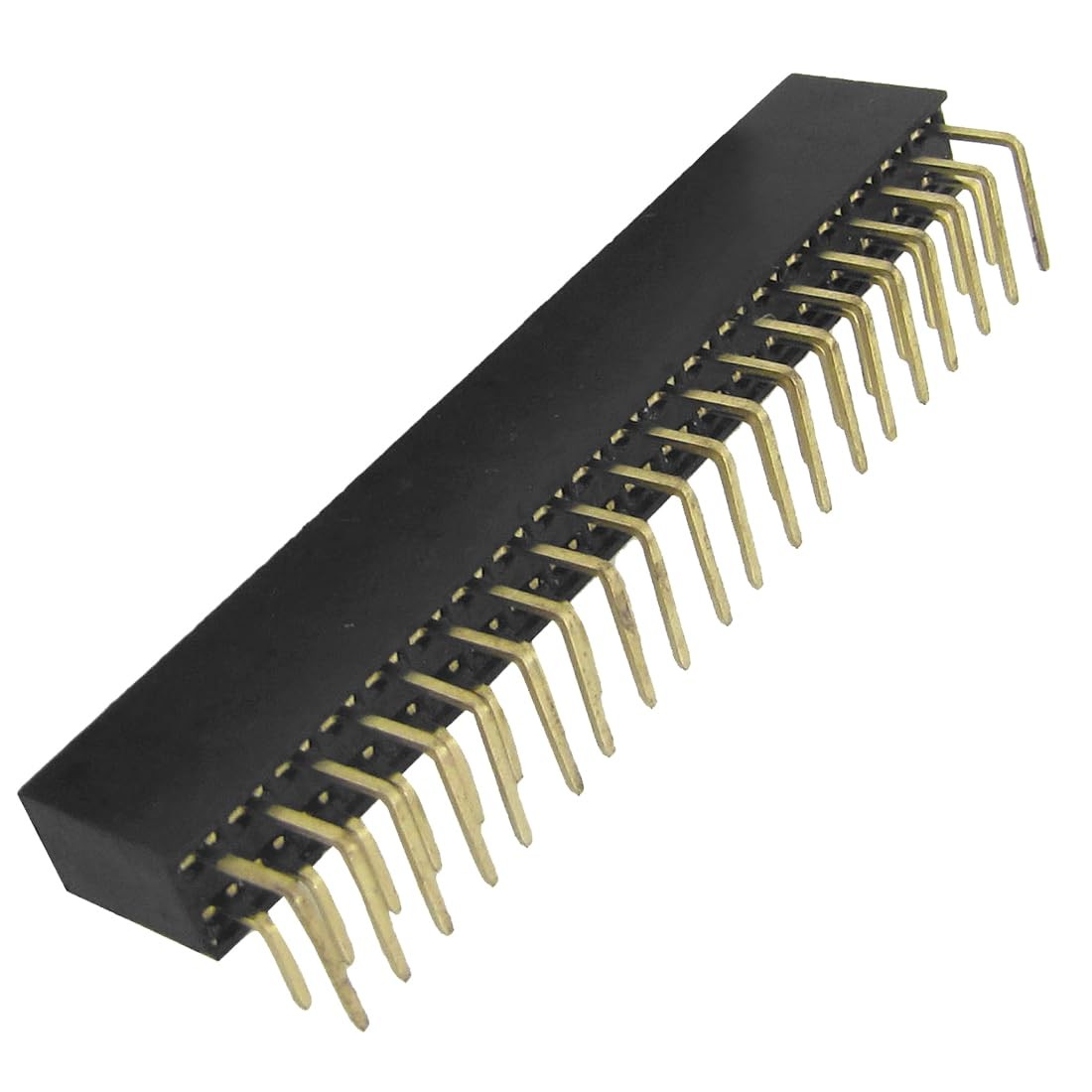 uxcell 10 Pcs 2×20 Pin 2.54mm Pitch Dual Row Right Angle Female Headers
