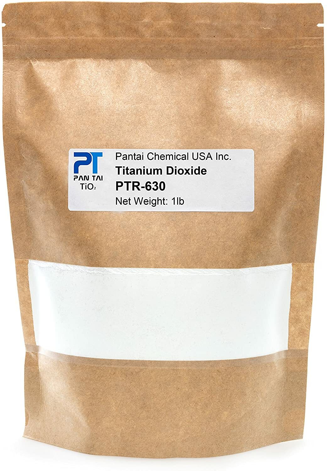 Titanium Dioxide Cosmetic Grade Pigment Colorant Resealable Pouch PTR-630 16 oz