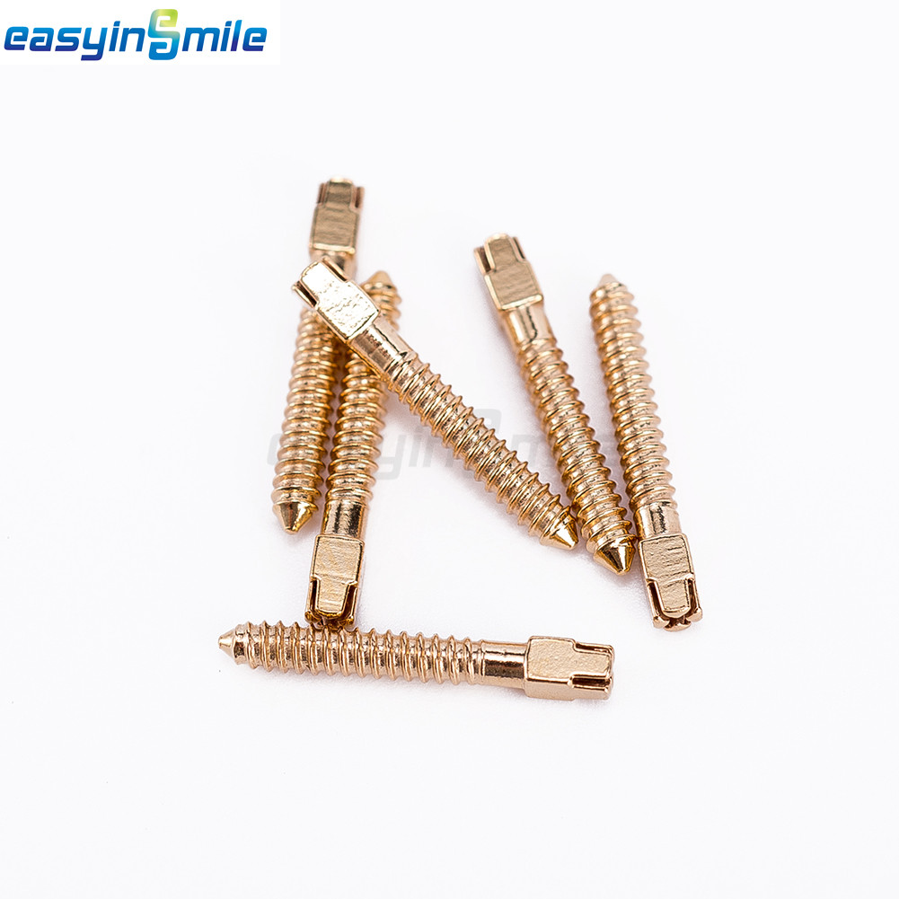 240pcs Dental Screw Post Gold Plated Completed Kit S -XL Size Refill Easyinsmile