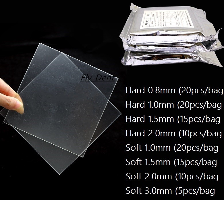 Dental Orthodontic Splint Thermoforming Sheets Vacuum Forming Material Hard/Soft