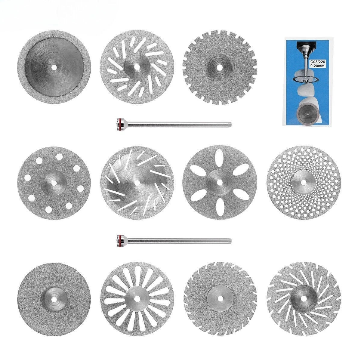 Dental Saw Diamond Discs Wheel Cutting Disk Composite Polishing Disc 190/220mm