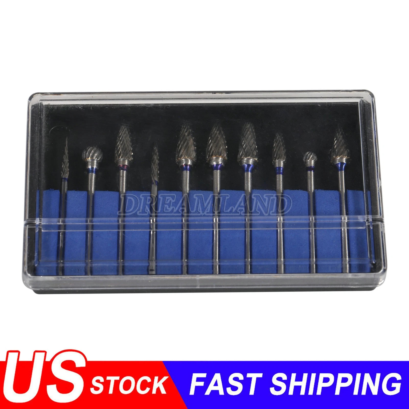 10 Tungsten Steel bur for 35000RPM Dental Lab MARATHON Handpiece SAEYANG drill