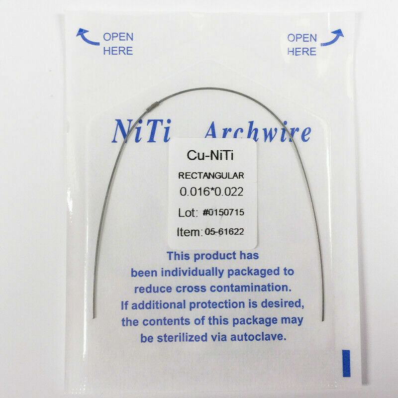 Dental Orthodontic Copper Cu-Niti Wire Arch Wires Rectangular Round Damon Brace