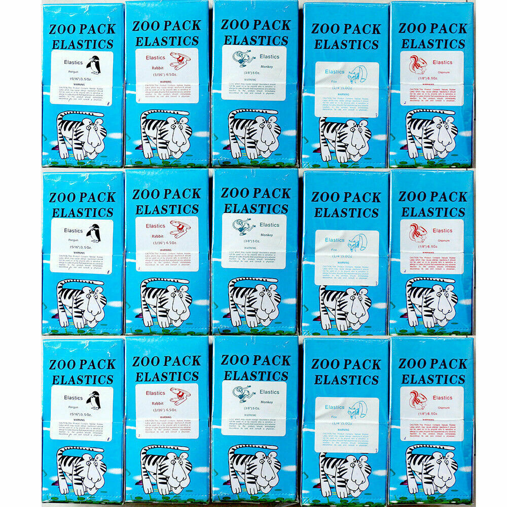 Elastics Rubber Bands Orthodontic Dental Braces Teeth – Light Medium Heavy 5.0oz