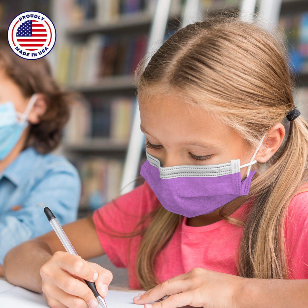 3 Layers Breathable Disposable Face Mask 10, 20 & 50 Pack Made in USA – for Kids
