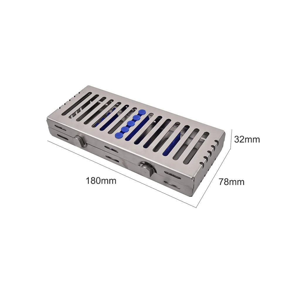 Dental Autoclavable Sterilization Cassette Rack Box Tray for 5/10/20 Instrument