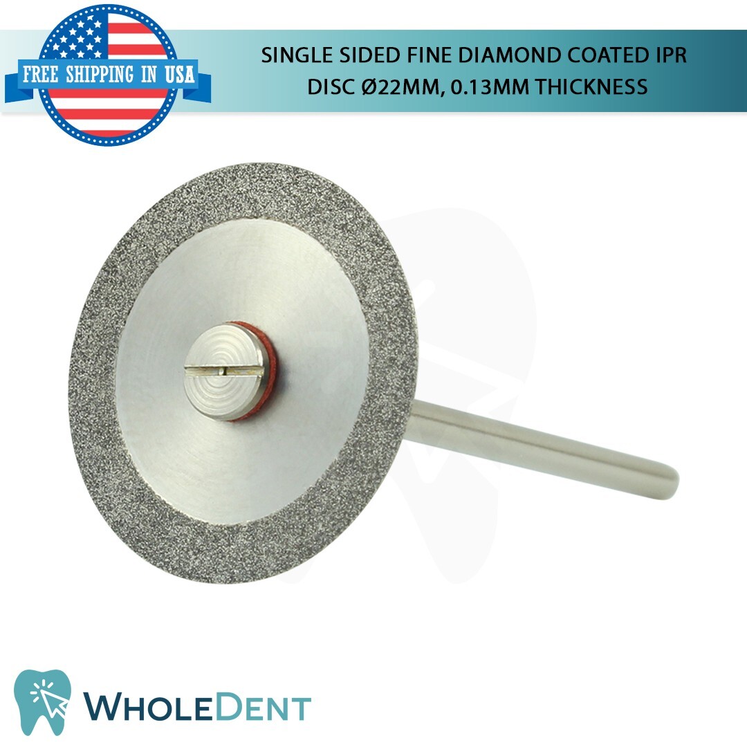 Ortho Dental Fine Single Sided Diamond Coated Disc IPR Separator Ø22mm, 0.13