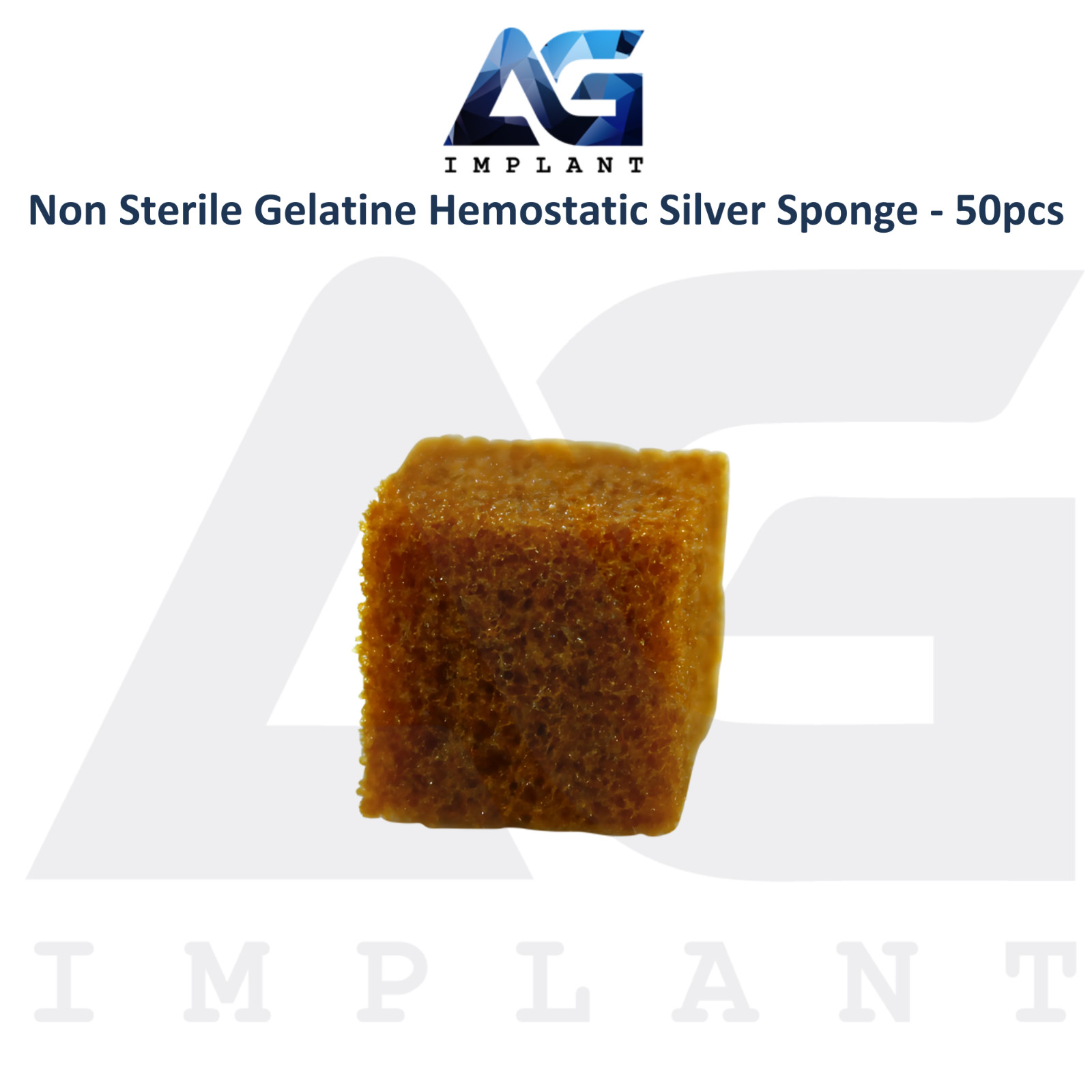 Dental Silver Sponge Non Sterile Gelatine Hemostatic 50pcs Ble3ding Control
