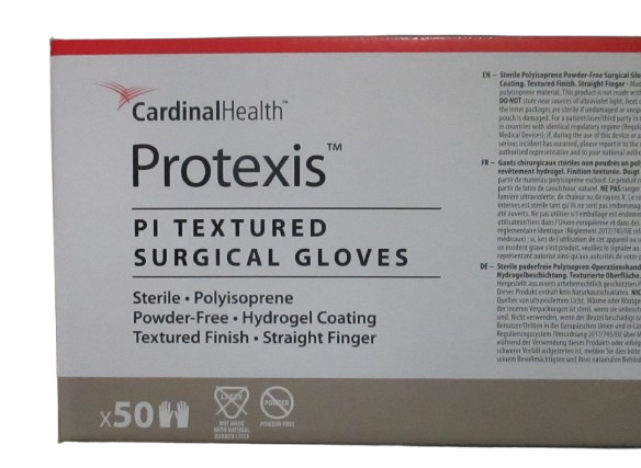 Protexis PI Polyisoprene Powder-Free Textured Surgical Gloves 7.5 Box:50