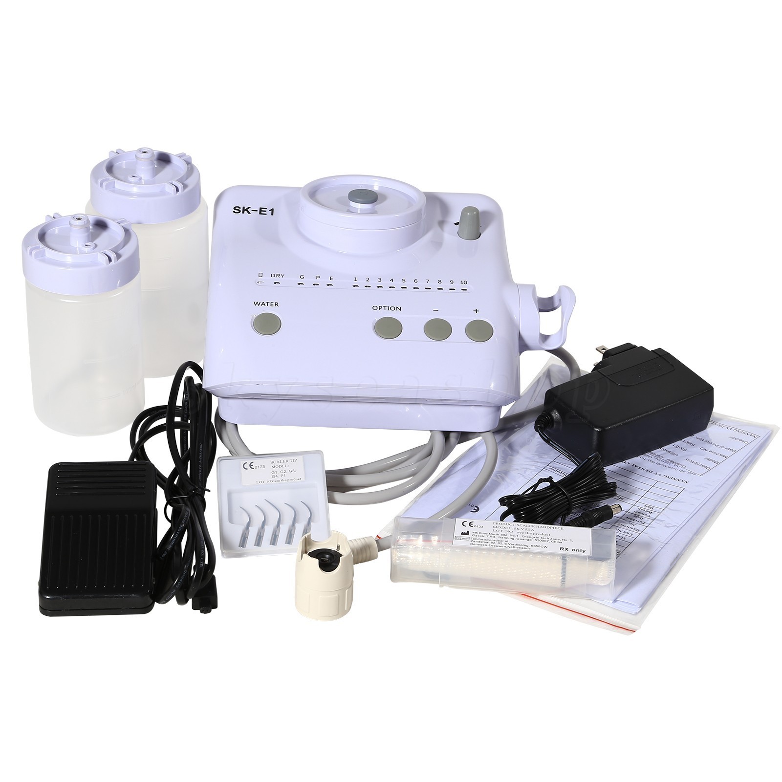 Dental Ultrasonic Piezo Scaler Handpiece w/2 Bottles Fit EMS Cavitron SKYSEA