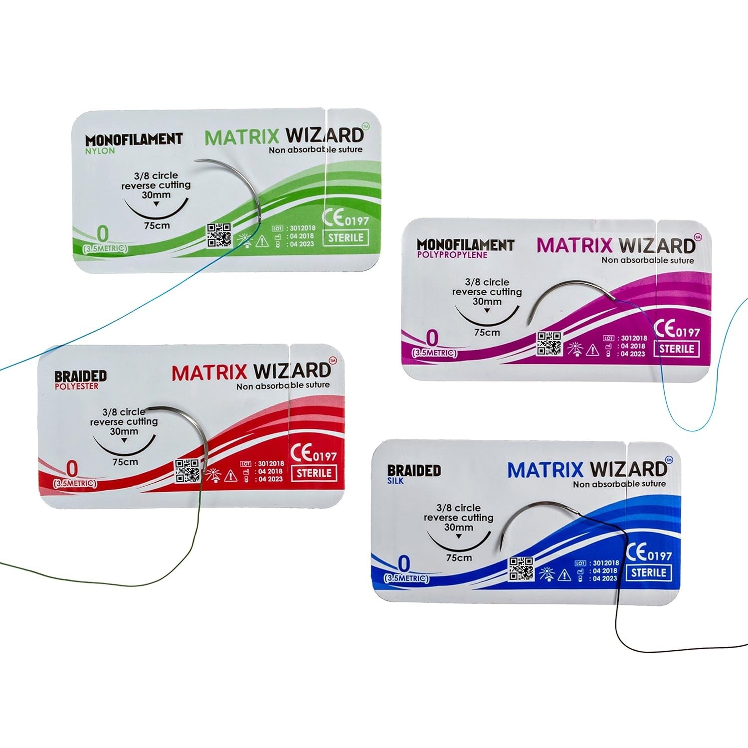Sterile Suture Kit With Needles & Tools Medical Trauma Practice First Aid